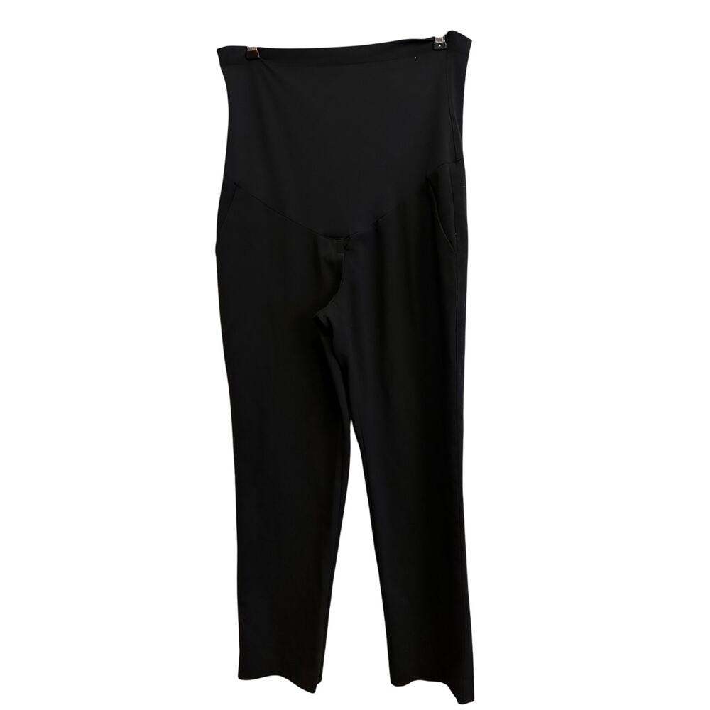 Pink Blush Black Maternity Pants Work Trousers Large